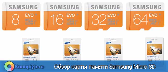 Обзор карты памяти Samsung Micro SD EVO 1 Обзор карты памяти Samsung Micro SD