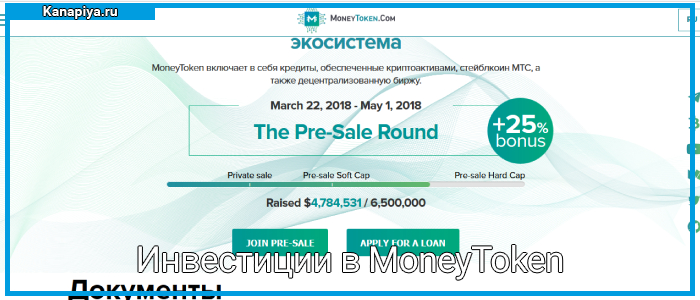 Инвестиции в MoneyToken