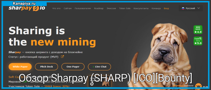 Обзор Sharpay (SHARP) [ICO][Bounty]
